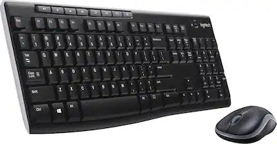 Logitech - MK270 Full-size Wireless Membrane Keyboard and Mouse Bundle for PC