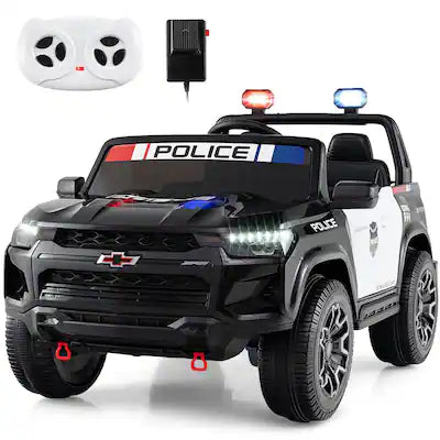 Gymax - 24V 4WD Kids Electric Vehicle w/Megaphone Siren Flashing Lights Remote Control