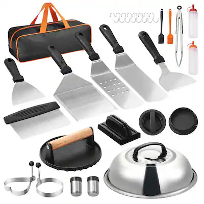 VEVOR - 28PCS Griddle Accessories Kit, Flat Top Grill Accessory, Enlarged Spatula Gift Set, Grilling Tools