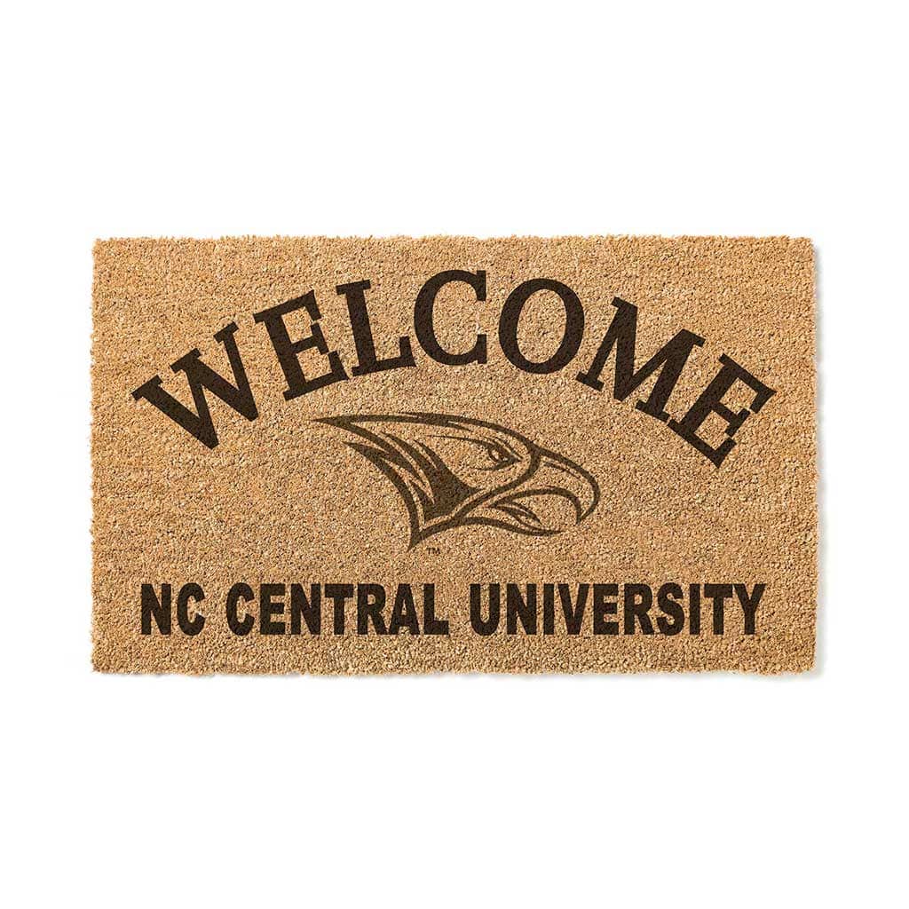 Jardine - North Carolina Central Eagles 18" x 34" Welcome Coir Doomat - Brown