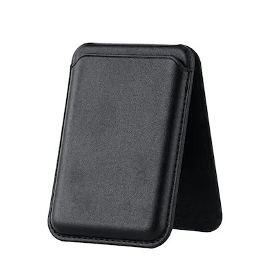 Entronix - Leather Magnetic Wallet Attachment for MagSafe & Magnetic Phone Cases – Slim Card Holder Phone Accessory