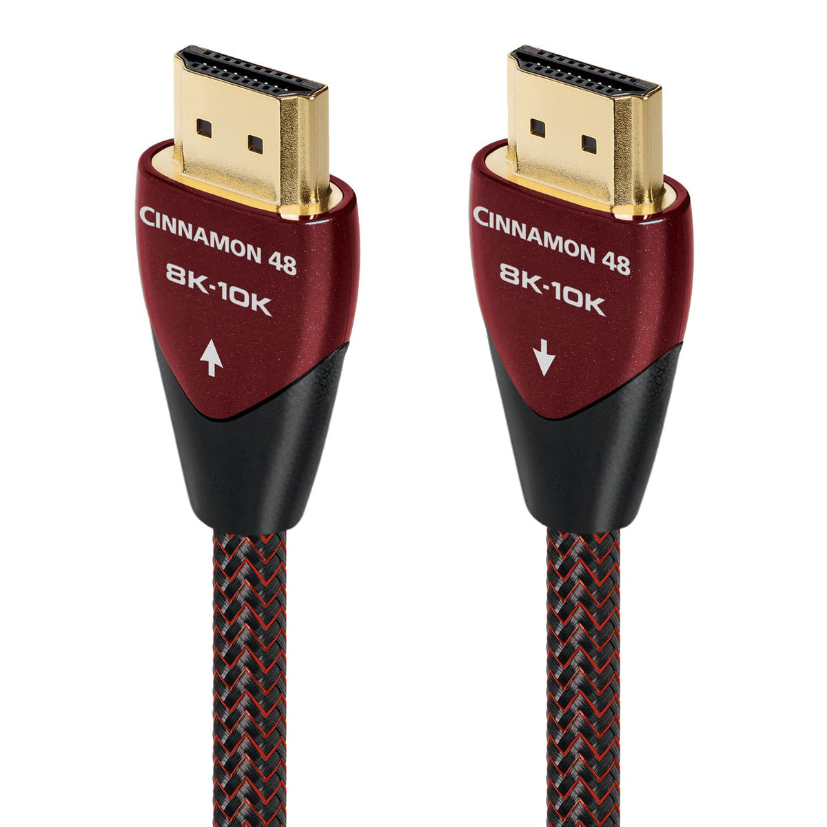AudioQuest - Cinnamon 48 7.4' 4K-8K-10K 48Gbps HDMI Cable - Red on Black