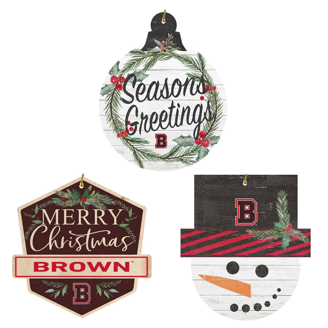 Seasons Greetings  
MERRY Christmas  
BROWN  
B