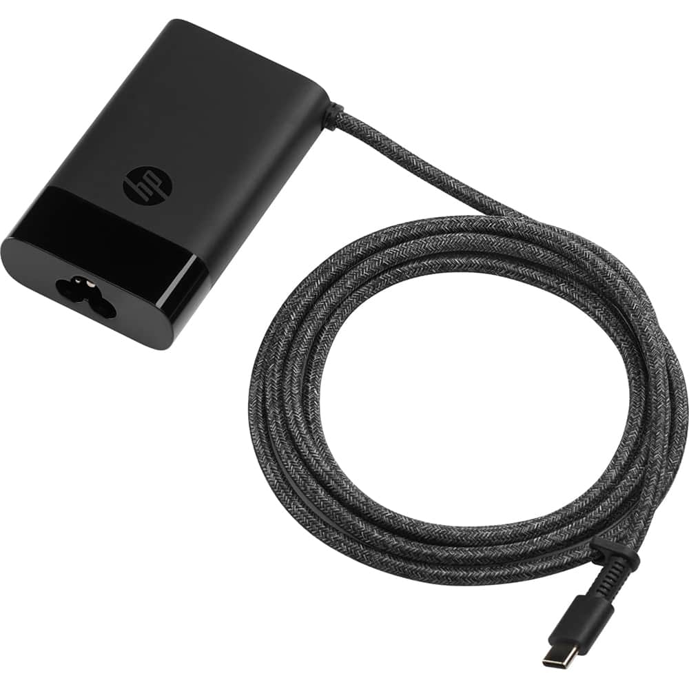 HP - 65W USB Type-C Laptop Power Charger 671R3UT#ABA - Black
