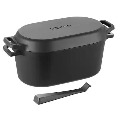 VEVOR - Enameled Cast Iron Dutch Oven,3.5 Quart Pot with Lid and Dual Handles,Heavy-Duty Durable,Induction Compatible up to 500℉