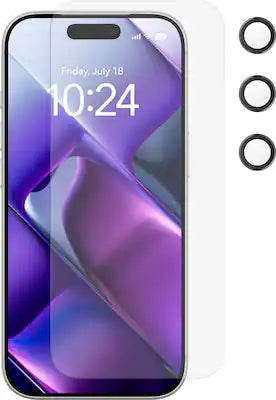 Insignia™ - Glass Screen Protector with Lens Protection for Apple iPhone 17 Pro (3-Pack)