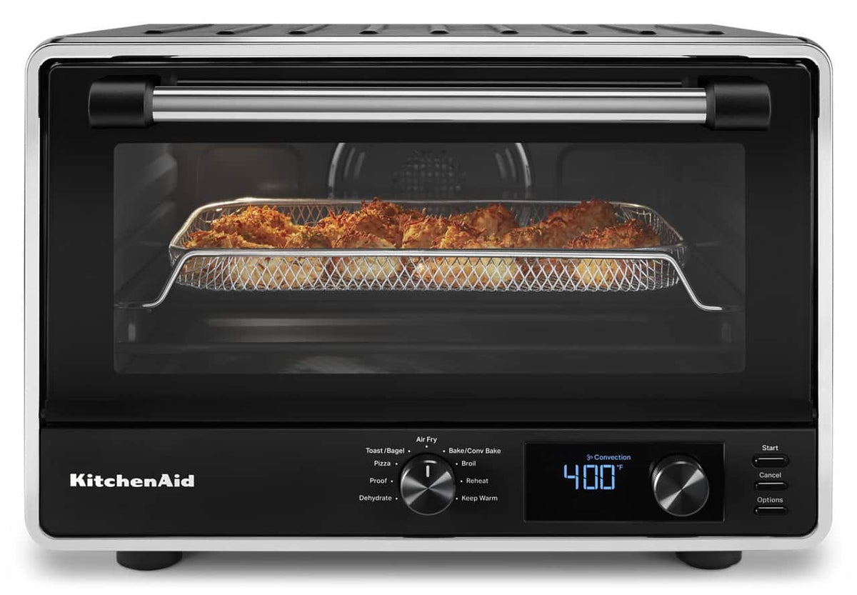 KitchenAid - Digital Countertop Oven with Air Fry and Pizza, KCO128 - Black Matte