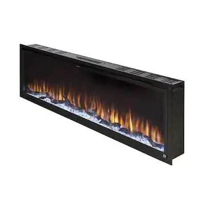 Touchstone Home Products - 50 in. Wall Mounted Recessed Sideline Elite Smart Electric Fireplace 1500W