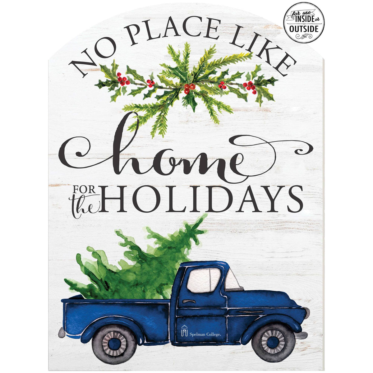 Jardine - Spelman College Jaguars 16'' x 22'' Holiday Marquee Sign - White