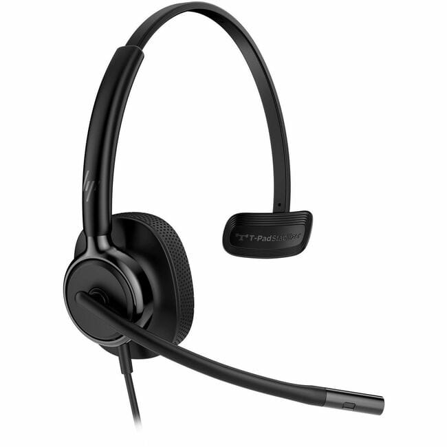 Poly - Mission 415 Monaural USB Wired Headset Classic - Microsoft Teams Certification - Mono - USB, USB Type A, USB Type C - Black