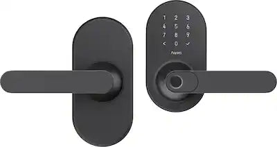 Aqara - Smart Lock U300 Matter over Thread Lever Set with Touchpad/NFC/Auto Lock/Home Key/Fingerprint/Bluetooth/Key Access