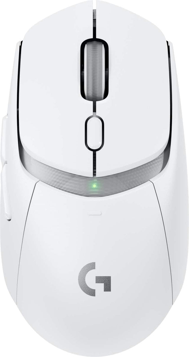 Front. Logitech - G309 LIGHTSPEED Lightweight Wireless Optical Gaming Mouse with HERO 25K Sensor - White.