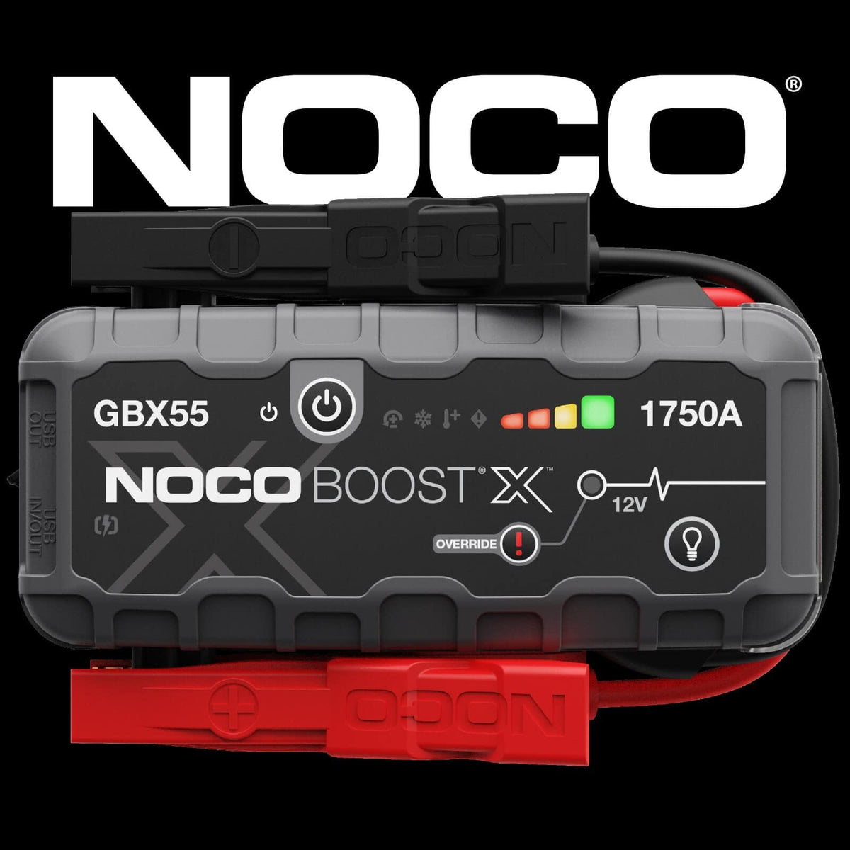 NOCO - Boost X GBX55: 1750A UltraSafe Jump Starter – 12V Portable Lithium Battery Booster Pack – 7.5L Gas & 5.0L Diesel