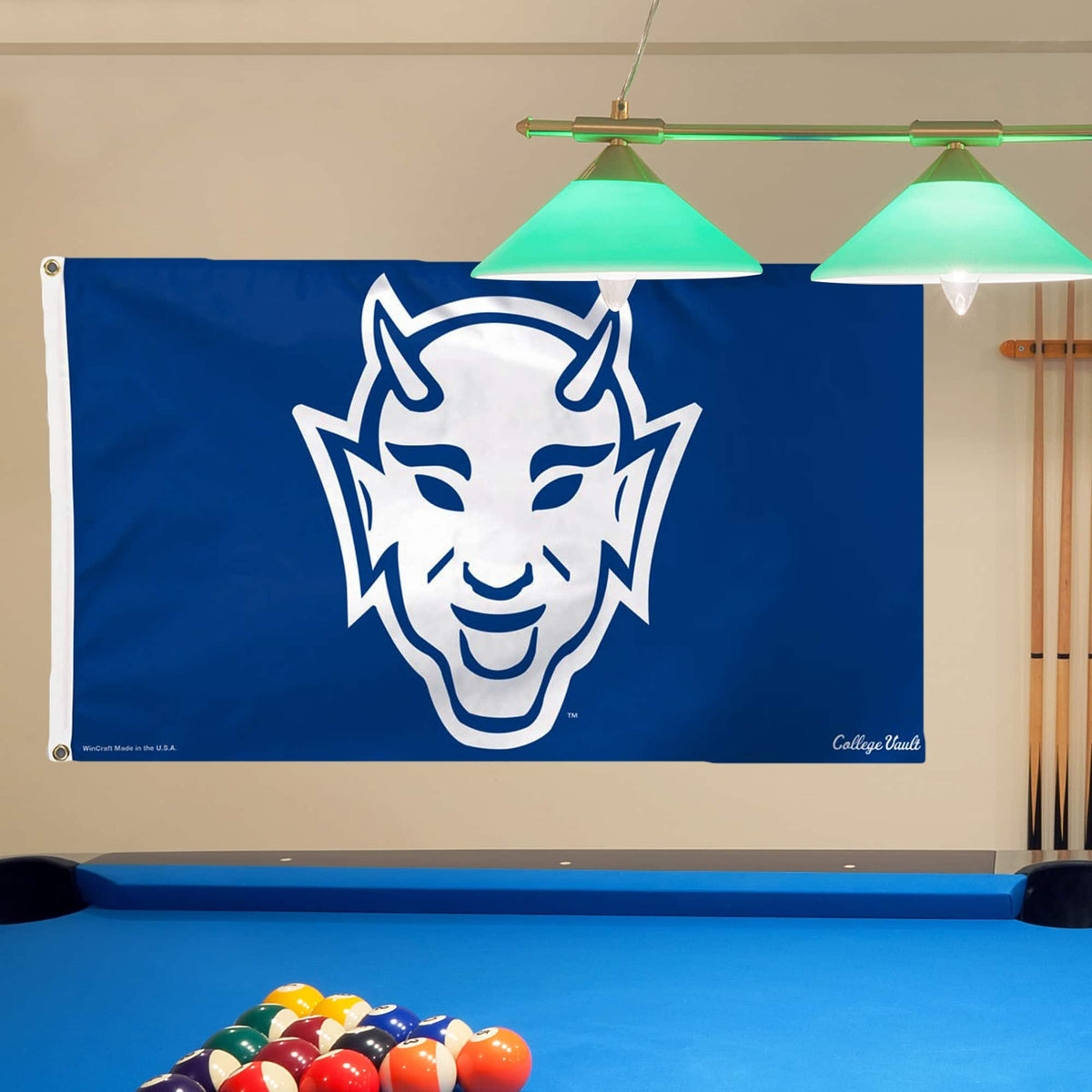 WinCraft - Duke Blue Devils College Vault Logo Deluxe Single-Sided 3' x 5' Flag - Multicolor