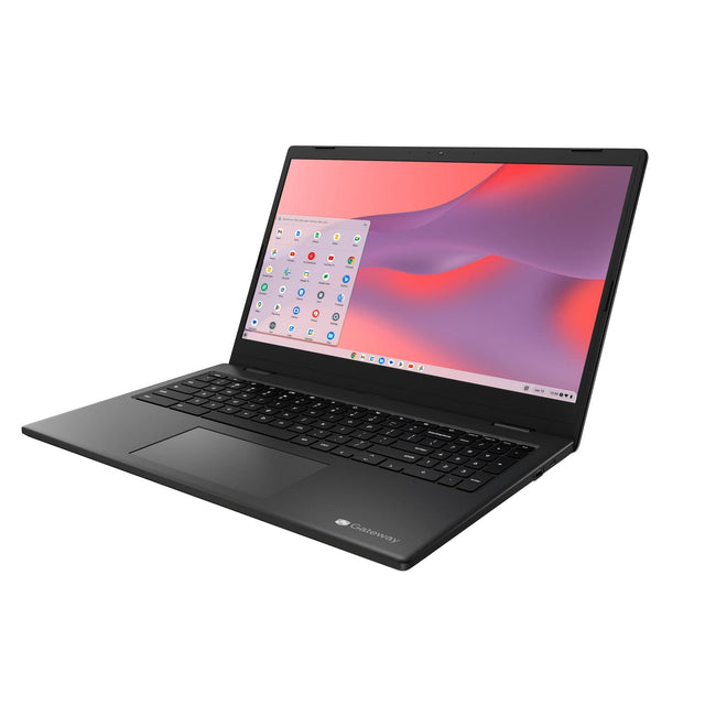 Front. Gateway - Gateway GCNP41524-BK 15.6" Chromebook Intel N6000 4GB|128GB Chrome - Black.
