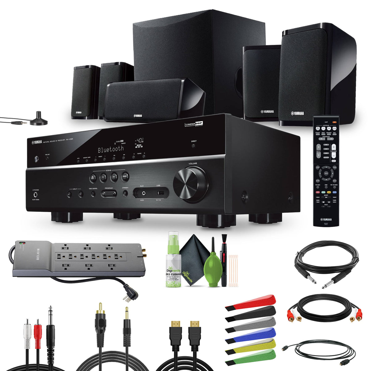 Yamaha - Audio YHT-4950U 4K Ultra HD 5.1-Channel Home Theater System (Bundle) - Black