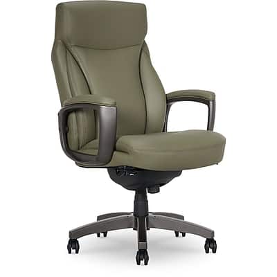 La-Z-Boy - Arcadian Ergonomic Bonded Leather Swivel Executive Chair, (60008-OLV) - Olive