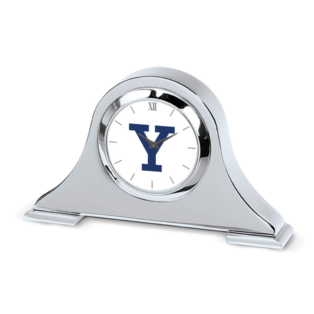 Jardine - Yale Bulldogs Napoleon Desk Clock - Silver