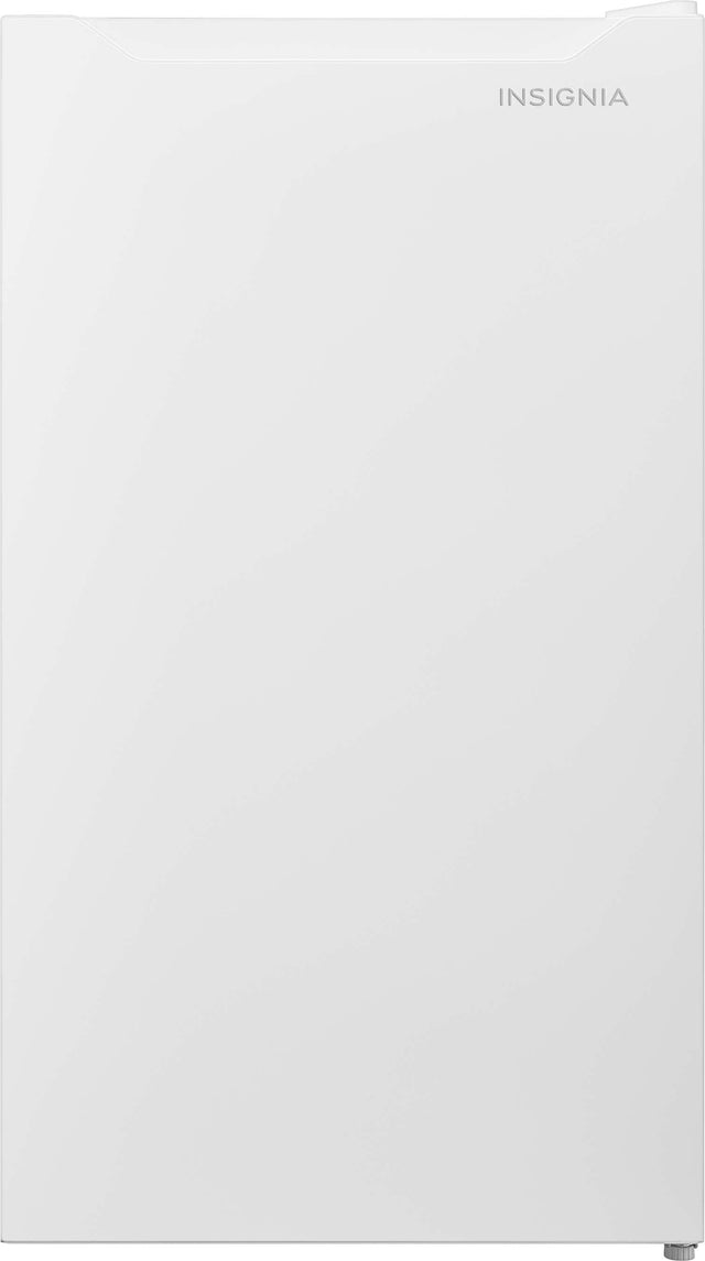 Front. Insignia™ - 3.3 Cu. Ft. Mini Fridge with Door Storage and ENERGY STAR Certification - White.