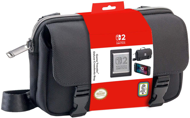 2 NINTENDO SWITCH. Deluxe Game Crossbody Traveler Bag. Official Nintendo Licensed Product. C02 SWITCH.