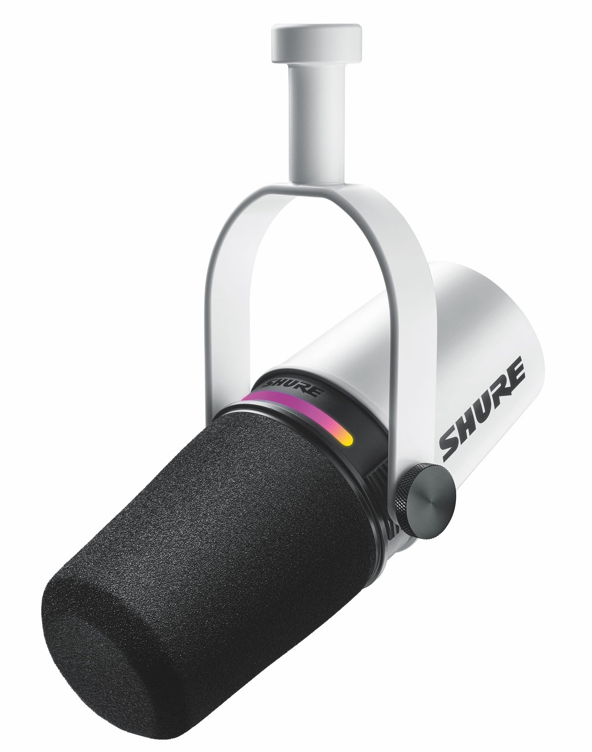 Shure - MV7+ Podcast Microphone - USB-C & XLR Outputs for Podcasting, Live Streaming, Music Recording & Youtube Content - White