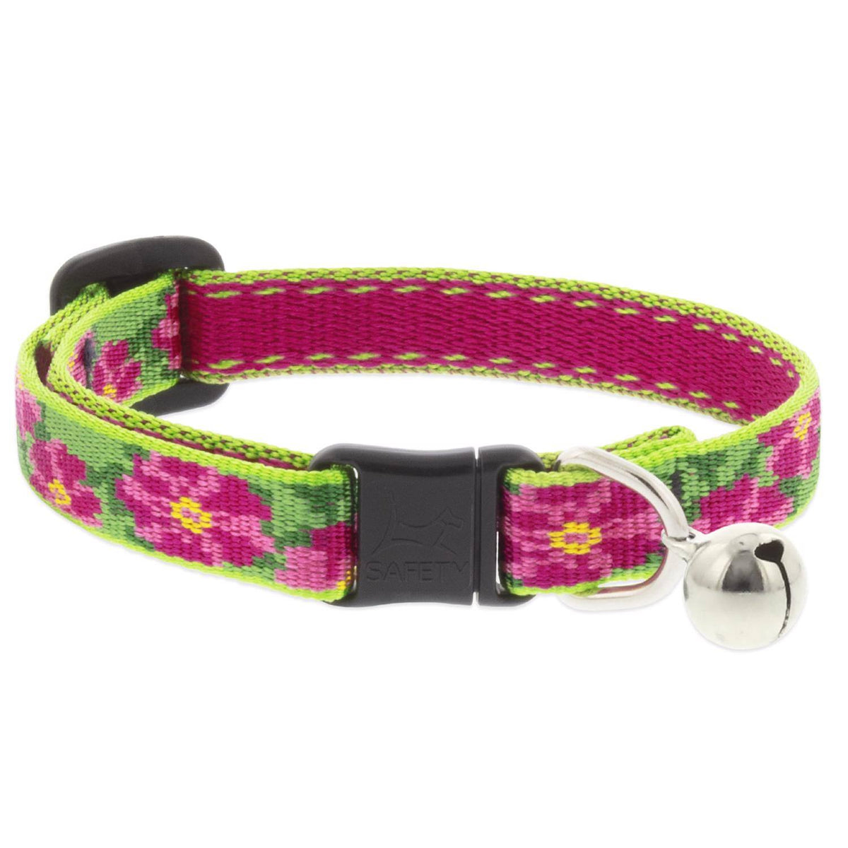 LupinePet - Original Petunias Nylon Cat Collar - Multicolored