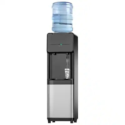 SIMZLIFE - Top Loading Water Dispenser (Hot & Cold) - Fits 3 or 5 Gallon Bottles, Features Child Safety Lock, Ideal for Home Kitche