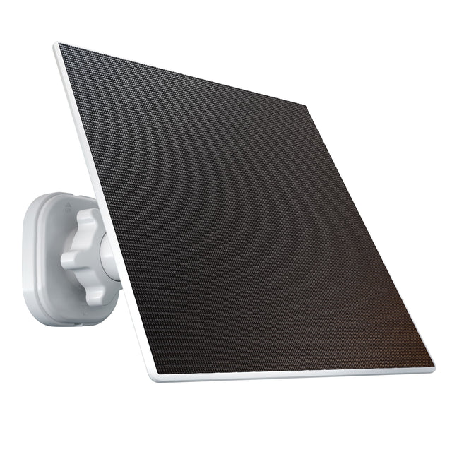 Front. Night Owl - Solar Panel Charger for USB-C Battery Cameras - Black/White.