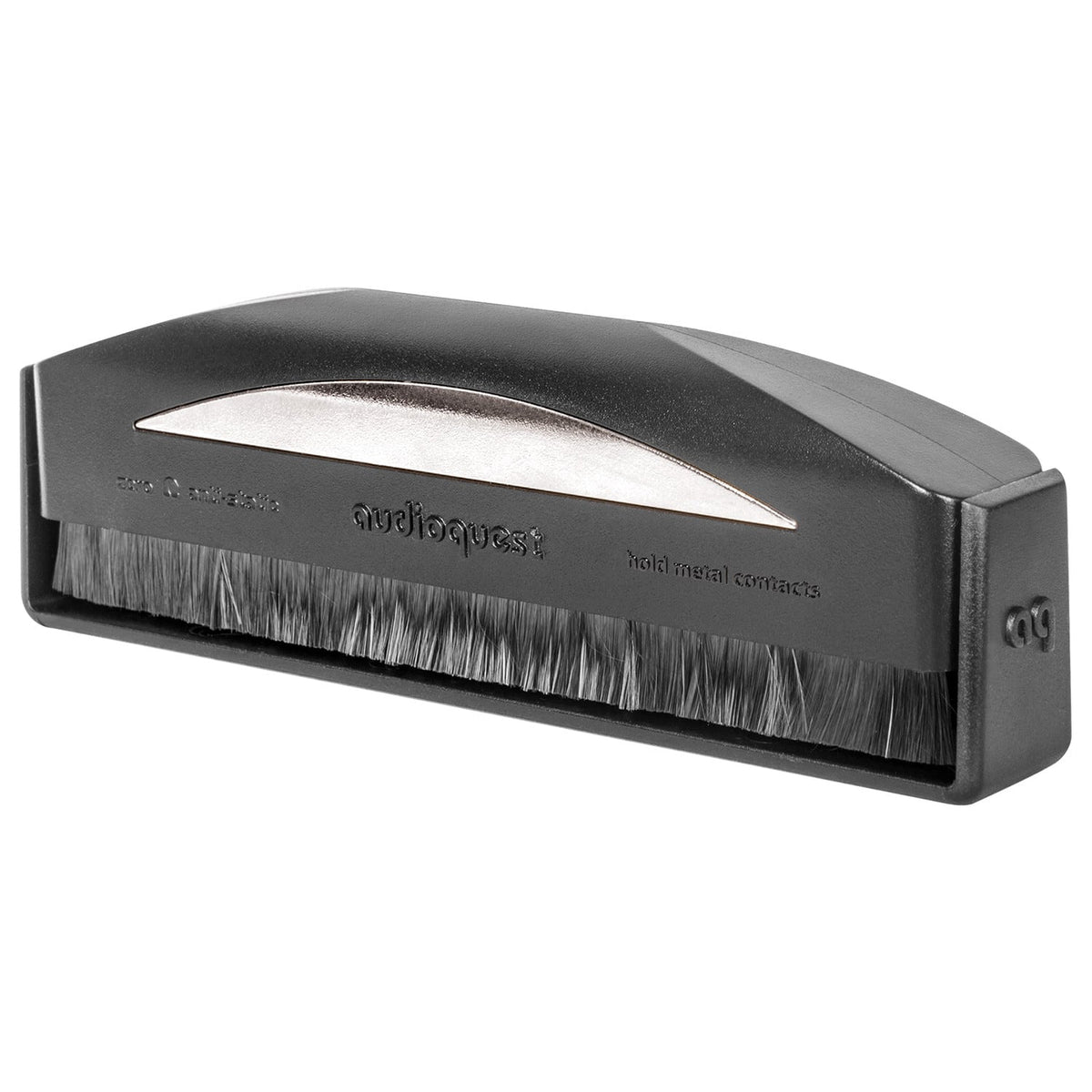 AudioQuest - Silver Anti-Static Record Brush Removes Static, Dust, Debris from Vinyl Records - Black