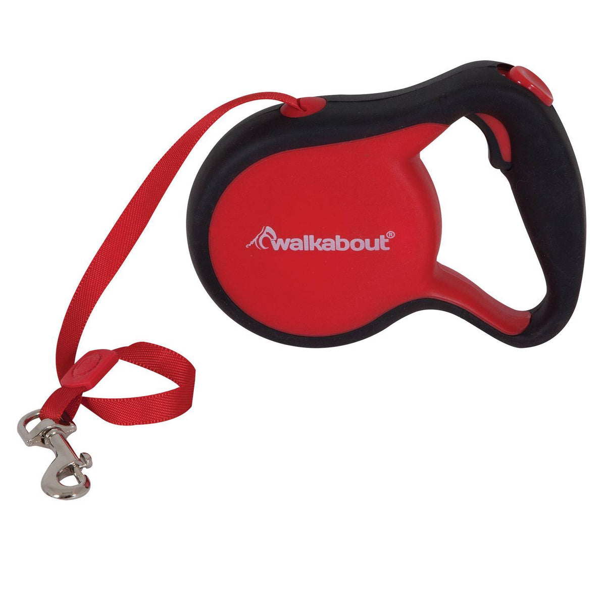 Petmate - Walkabout Plastic Retractable Leash Medium - Red