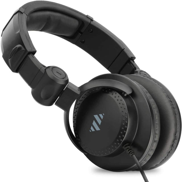 Front. Lectronify - Closed-Back Over-Ear Studio Monitor Headphones with 50.8 mm Drivers, 3.5 mm TRS Plug, 10 ft Cable, Swiveling Earcups - Black.
