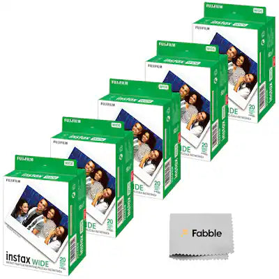 Fujifilm - Instax Wide Instant Film Twin Pack (100 Sheets), Value Pack
