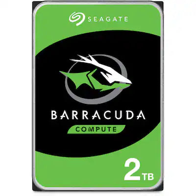 Seagate - BarraCuda SATA III 3.5" Internal Hard Drive - 2TB, Single