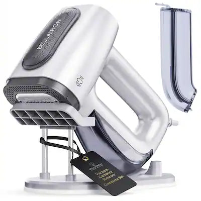 BELLAIRON - Vacuum Garment Steamer Bundle with XL Water Tank & Upright Base, Veloce Complete Kit