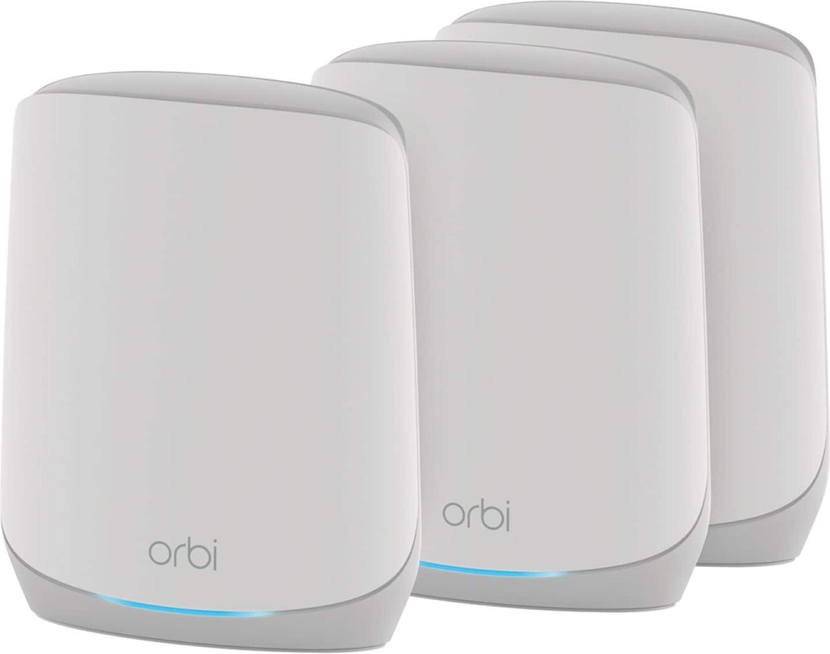 NETGEAR - Orbi 750 Series AX5200 Tri-Band Mesh Wi-Fi 6 System (3-pack) - White