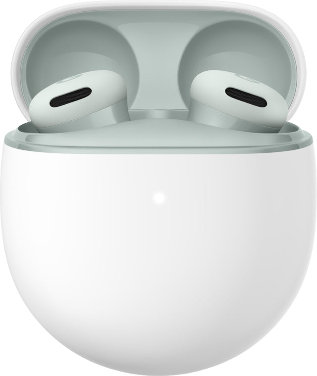Front. Google - Google Pixel Buds 2a - Wireless Earbuds with Active Noise Cancellation - Bluetooth Headphones - Fog.