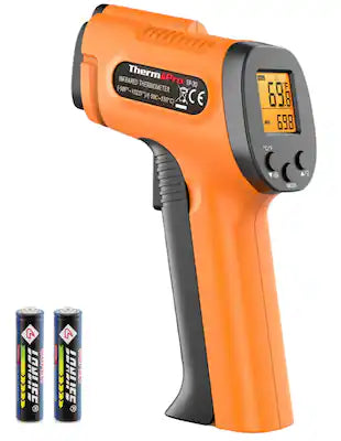ThermoPro - TP30 Infrared Thermometer Gun, Laser Thermometer for Cooking, Griddle, Engine, HVAC, (Not for Human)