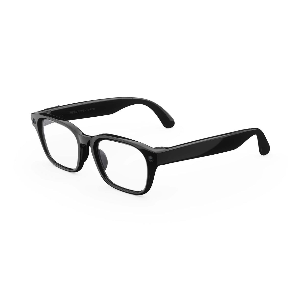 Meta - Adventurer - AI Glasses -Smart Features like 12MP Camera, Live Translate- 8+ Hour Battery - Range of Sizes- Clear Lenses - Classic Black