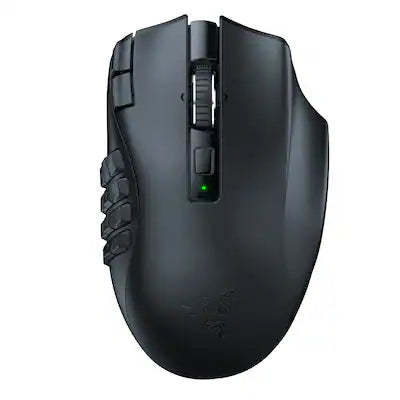 Razer - Naga V2 HyperSpeed MMO Optical Gaming Mouse with 19 Programmable Buttons