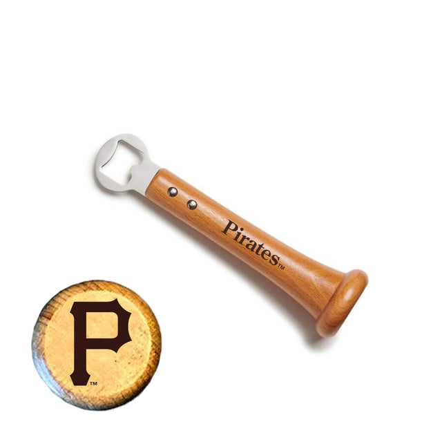 Front. Baseball BBQ - Pittsburgh Pirates Pickoff Bottle Opener - Multicolor.