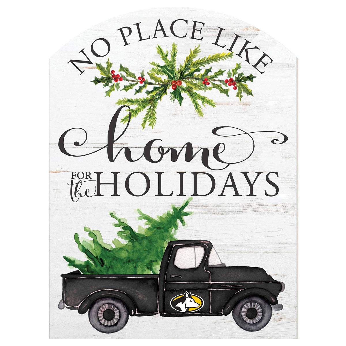 Jardine - Michigan Tech Huskies 16'' x 22'' Holiday Marquee Sign - White