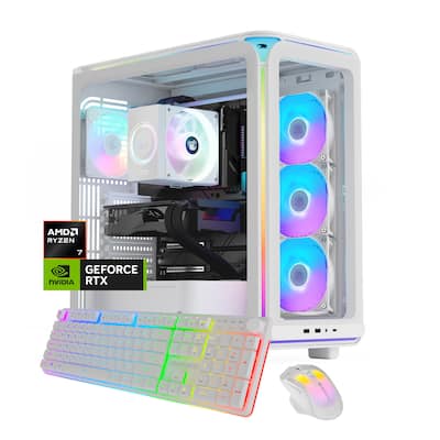 iBUYPOWER - Element Gaming Desktop PC AMD Ryzen 7 8700F 2024 NVIDIA GeForce RTX 5060 8GB 16GB DDR5 1TB NVMe SSD Storage