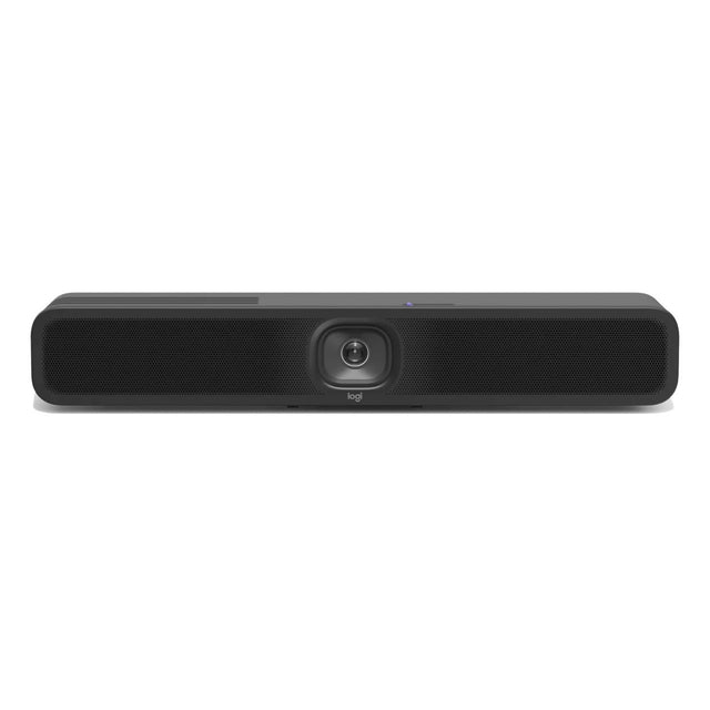 Front. Logitech - Logitech MeetUp 2 4K All-in-One Conference Webcam with Built-In AI, TAA Compliant.