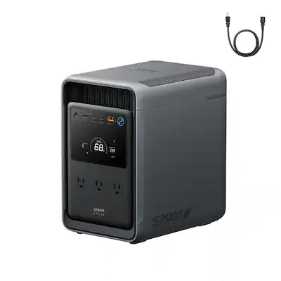 Anker - SOLIX S2000 Portable Power Station,2010Wh/Peak 3000W Battery Solar Generator/UPS for Emrgency&Home Appliance Backup
