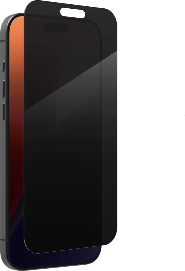 Angle. ZAGG - Glass Elite Privacy Apple iPhone 16 Pro Max - Clear.