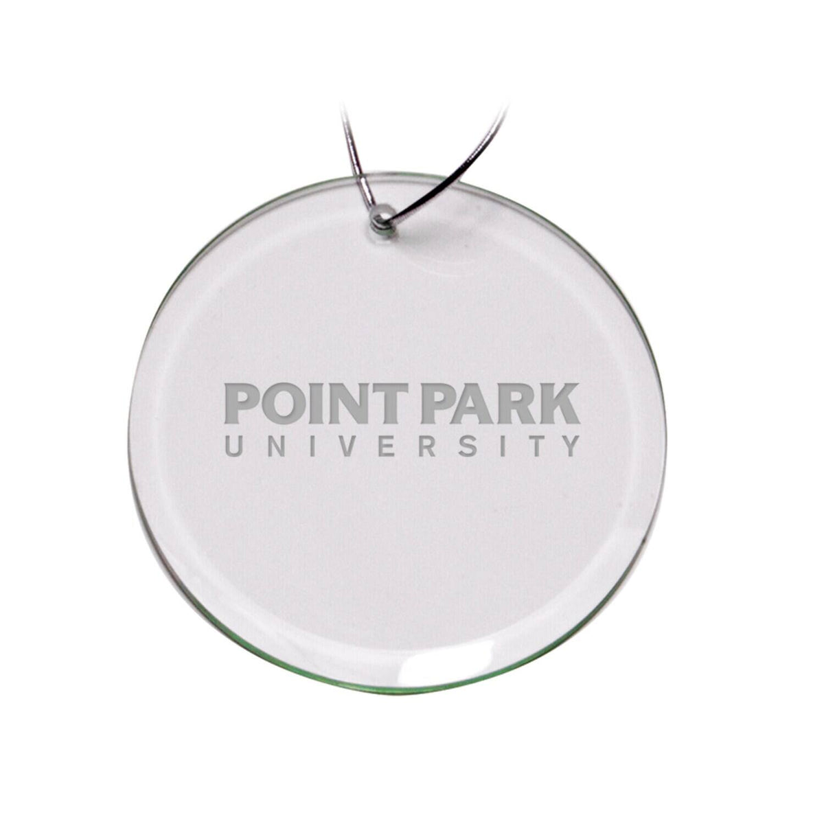 Jardine - Point Park Pioneers 3'' Glass Round Ornament - Multicolor