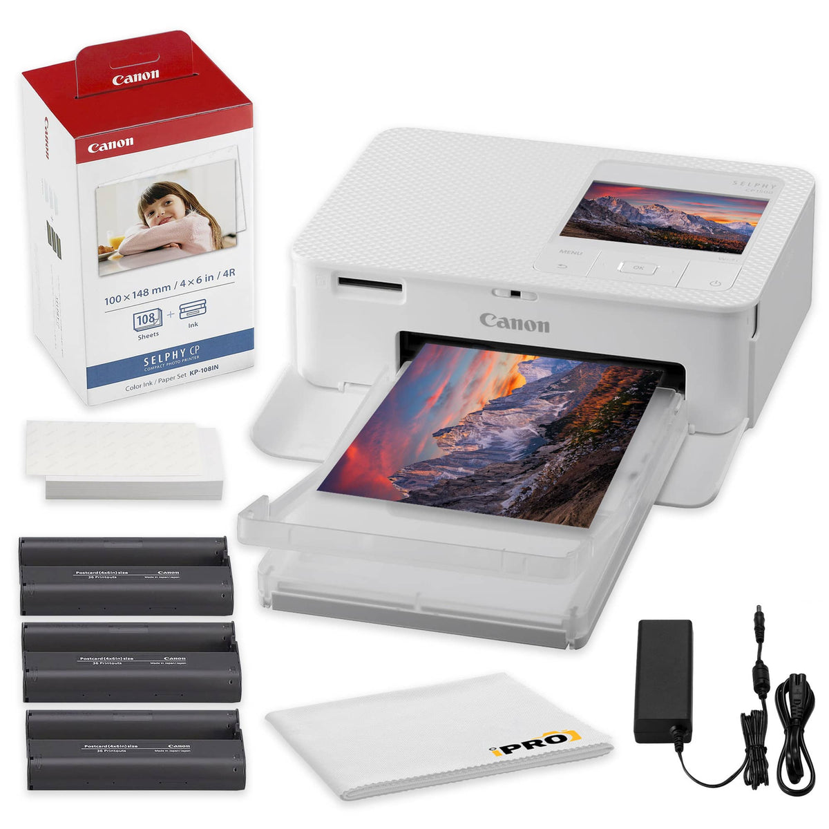 Canon - SELPHY CP1500 Compact Photo Printer - White