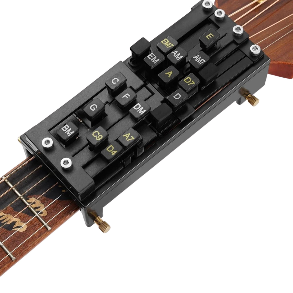 Kitcheniva - Portable Guitar Chord Trainer Guitar Chord Presser With 16 Chord Buttons