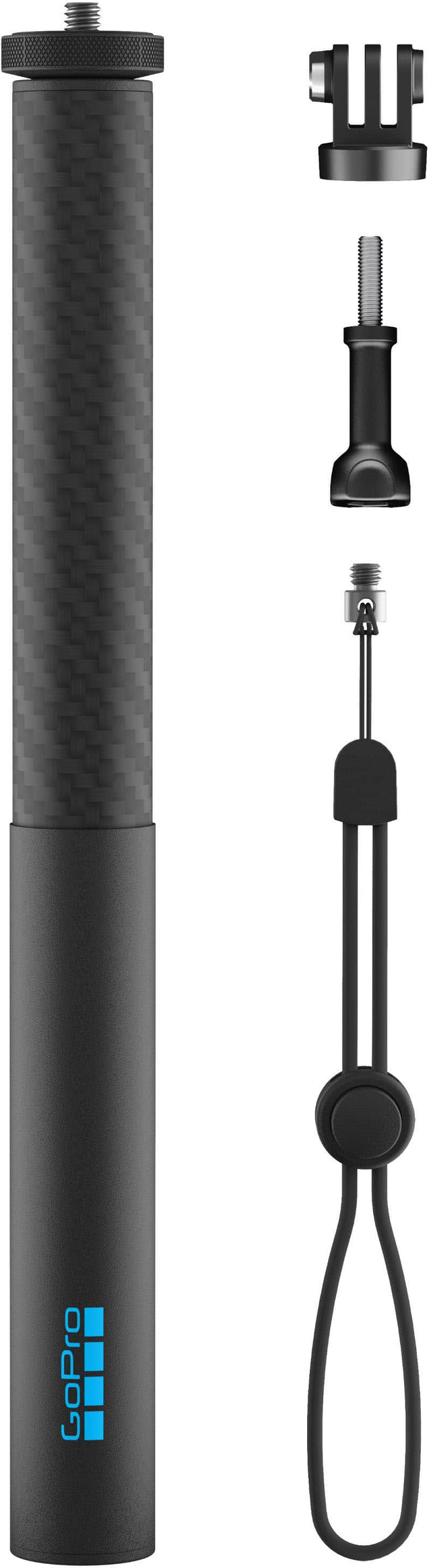 Front. GoPro - 40in (1m) Carbon Fiber Extension Pole.