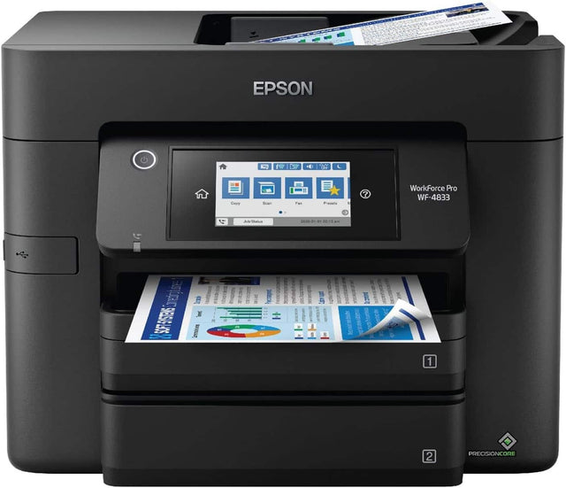 EPSON WorkForce Pro WF-4833  
Copy Scan Fax Print  
PrecisionCore